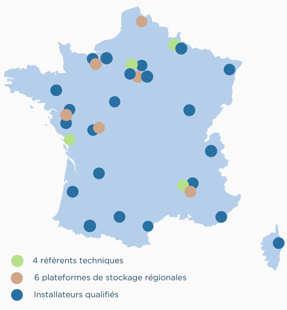 Carte de France capacité de déploiement 